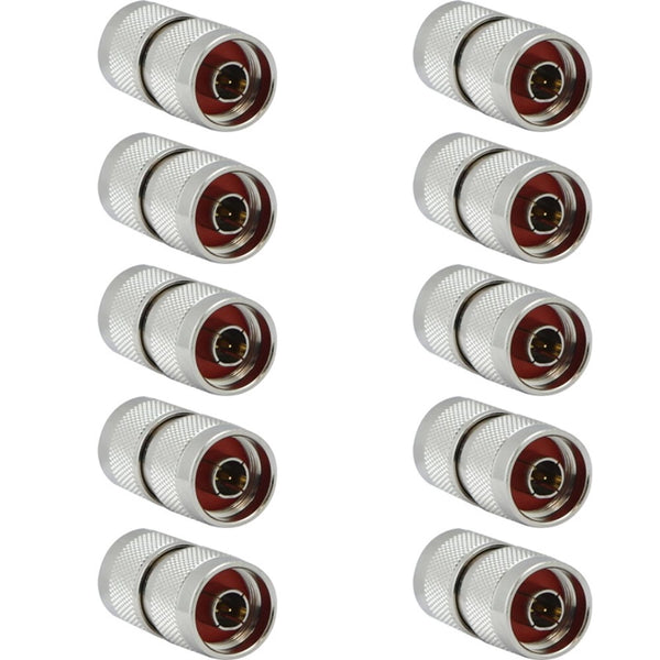 Pack of 10 N-Type Male to N-Type Male Adaptor