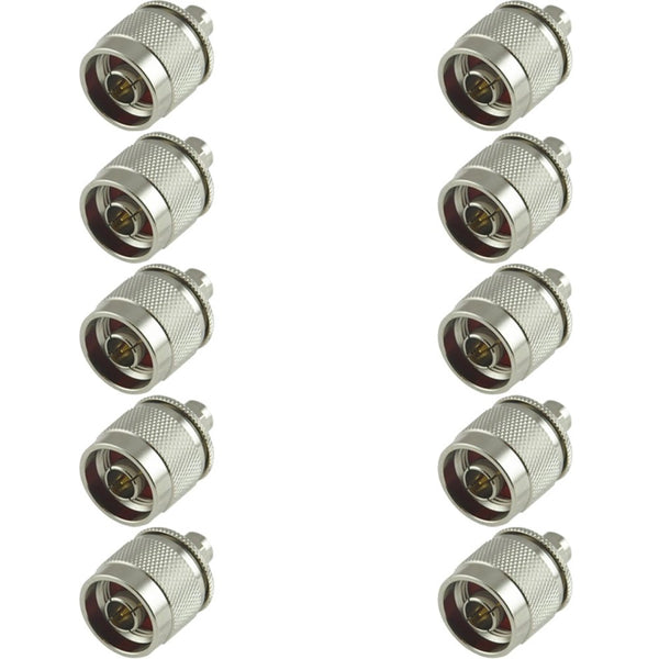 Pack of 10 SMA Male to N-Type Male Adaptor