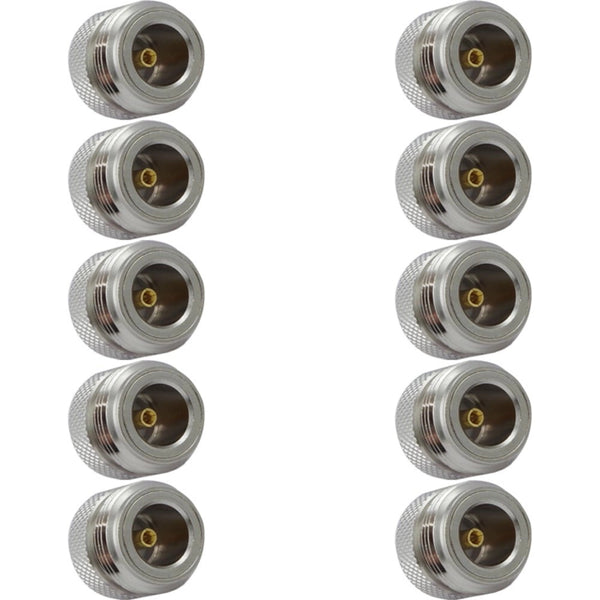 Pack of 10 RP SMA Female to N Type Female Adaptor