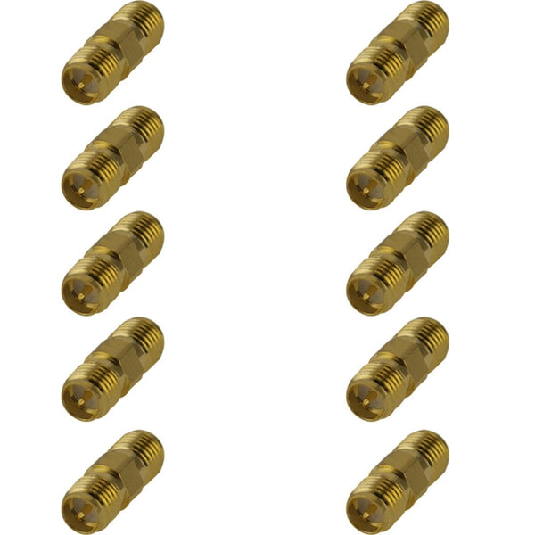 Pack of 10 RP-SMA Female to RP-SMA Female Adaptor