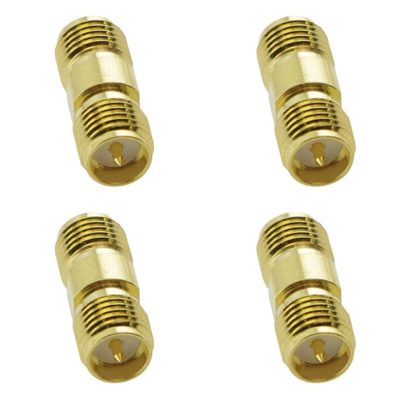 Pack of 4 RP SMA Female to SMA Female Adaptor