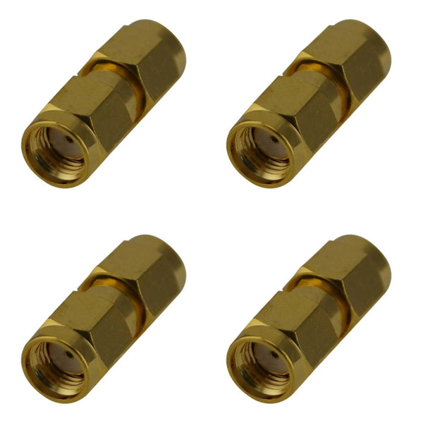 Pack of 4 RP-SMA Male to RP-SMA Male Adaptor