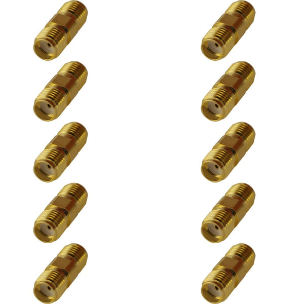 Pack of 10 SMA Female to SMA Female Adaptor