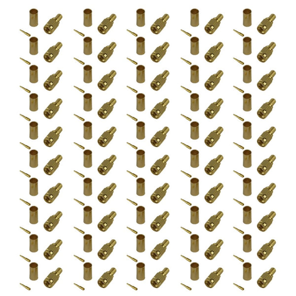 Pack of 50 SMA Male Crimp Connector - CLF200