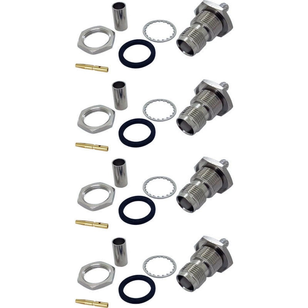 4 TNC Female Crimp connector - RG58/CLF200 – Wifi Antennas