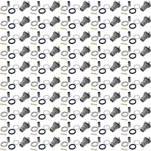Pack of 50 TNC Female Crimp connector - RG58/CLF200