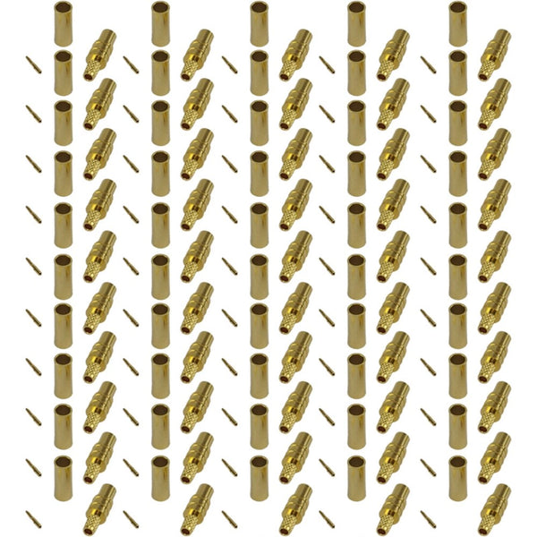 Pack of 50 MMCX Female Crimp Connector - RG316/RG174