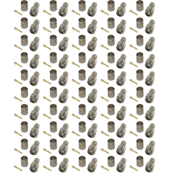 Pack of 50 RP TNC Male Crimp Connector - HDF400