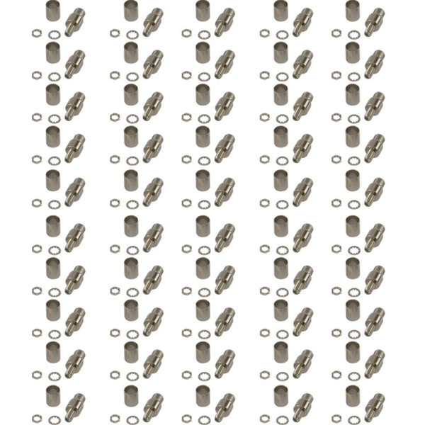 Pack of 50 SMA Female Crimp Connector - HDF400