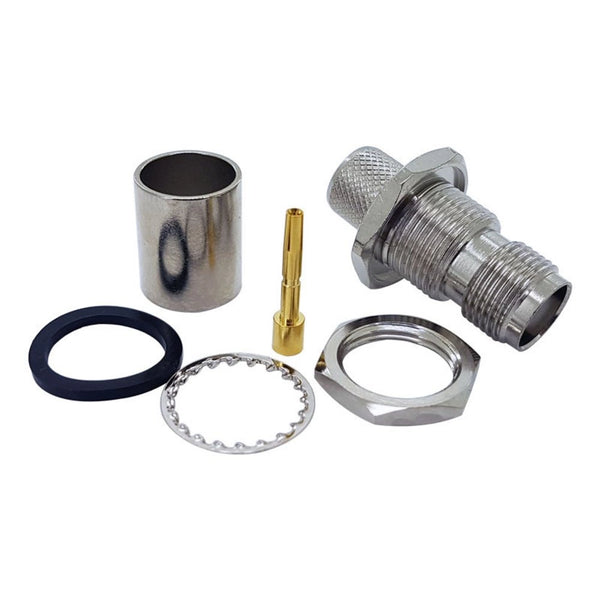 Pack of 50 TNC Female Crimp connector - HDF400 cable