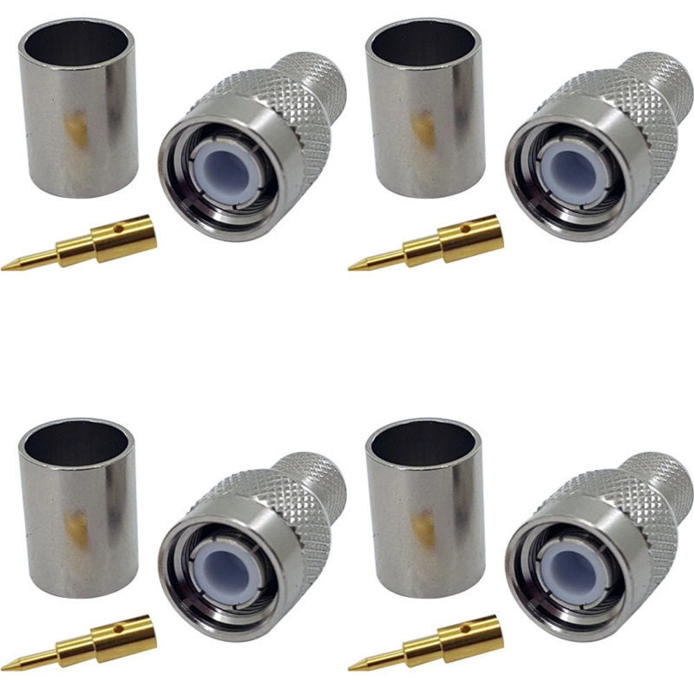 4 TNC Male Crimp connector - HDF400 cable – Wifi Antennas