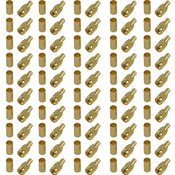 Pack of 50 RP SMA Male Crimp Connector - RG58