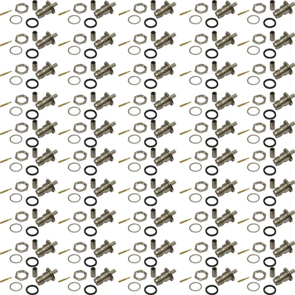 Pack of 50 RP TNC Female Crimp Connector for RG58 Cable