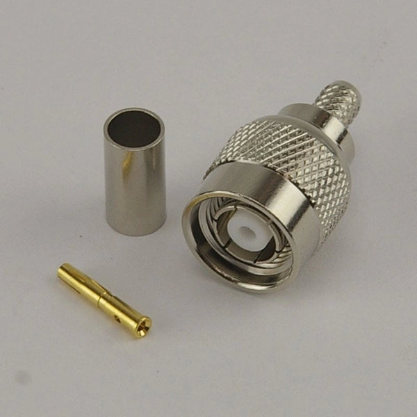 Pack of 10 RP TNC Male Crimp Connector - RG58/CLF200