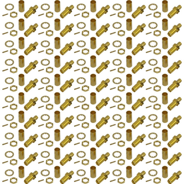 Pack of 50 SMA Female Crimp Connector - RG58
