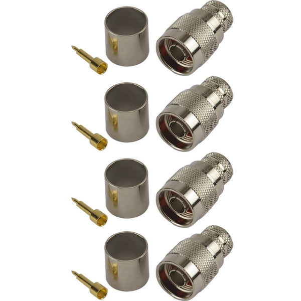 Pack of 4 N-Type Male Crimp Connector - CFD600