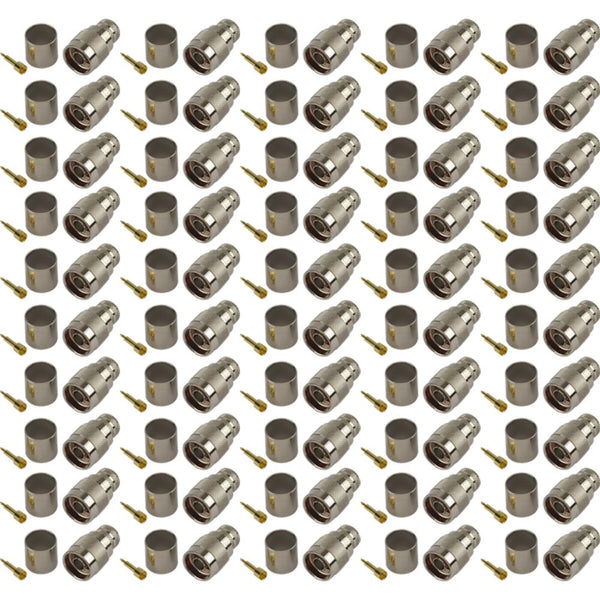 Pack of 50 N-Type Male Crimp Connector - CFD600
